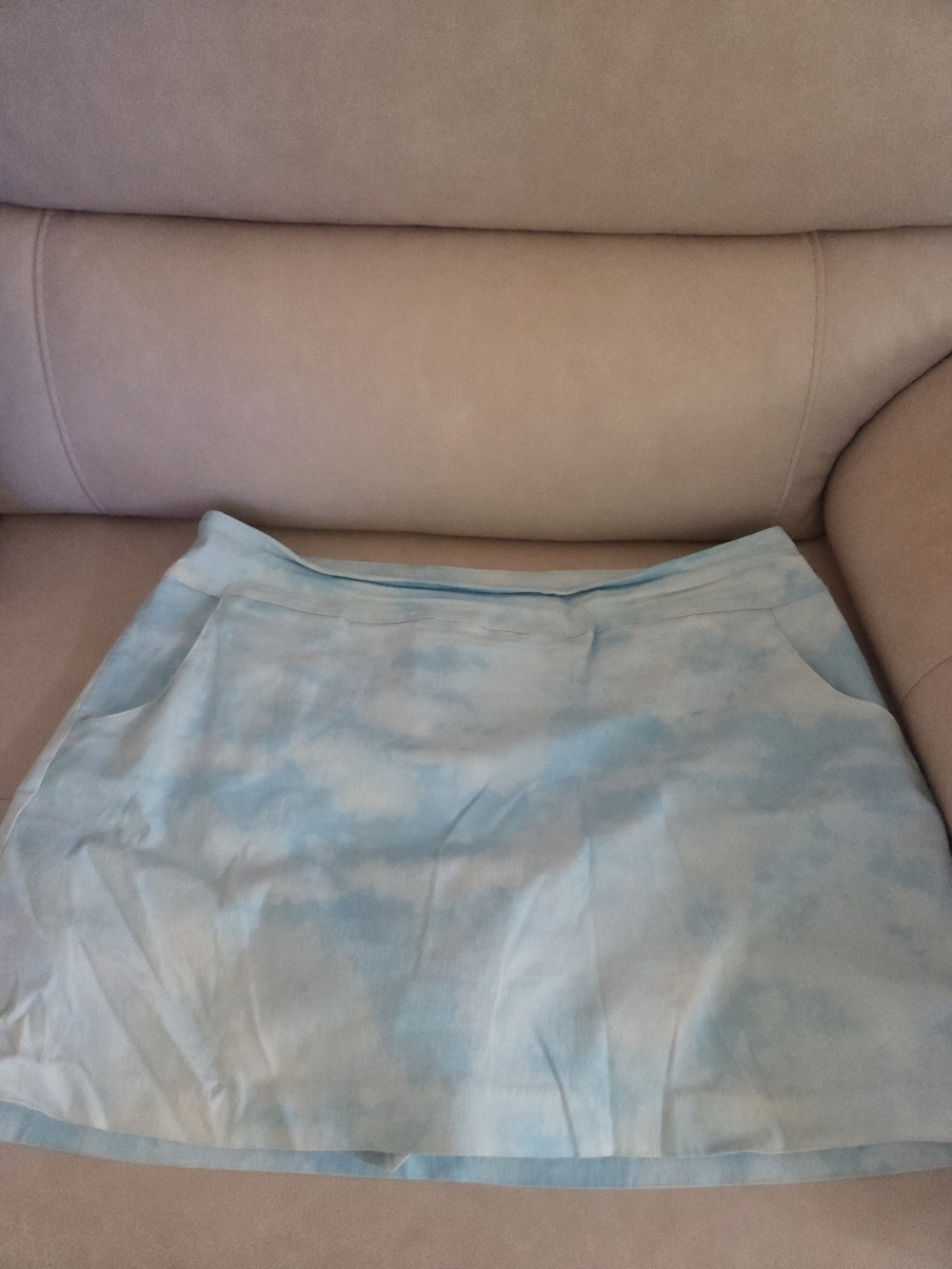 Zac & Rachel Light Blue Tie-Dye Skort